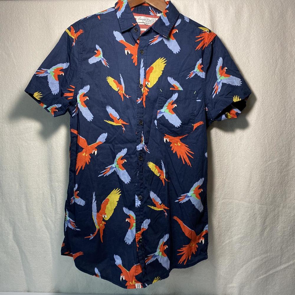 - Hawaiian - Men - Button Down - Cotton - Small - - Picture 1 of 10